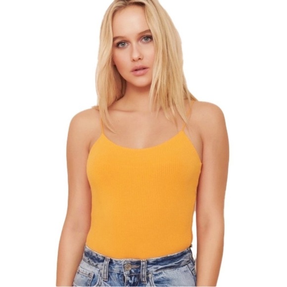 ❤️ GARAGE ORANGE bungee Bodysuit Size small - Picture 1 of 9